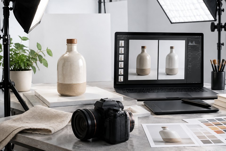 Retouching portrait cleanup for local businesses cover