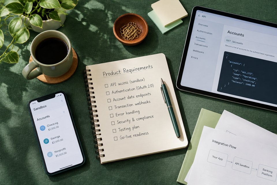 Banking APIs sandbox integration for nonprofits cover