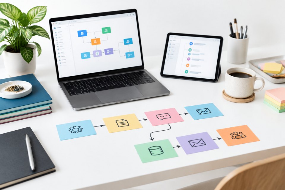 AI automation workflow design for startups cover