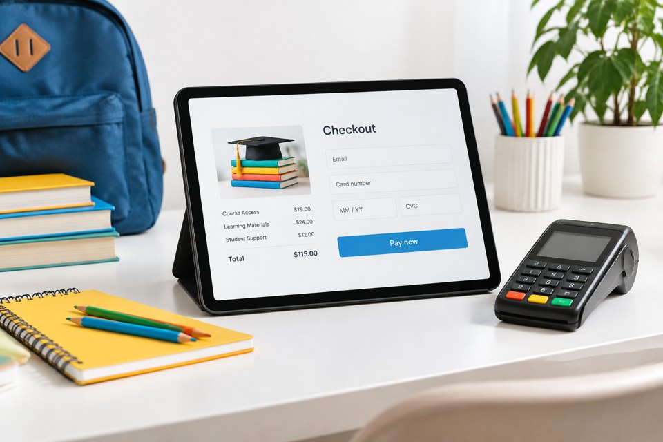 Checkout integration test setup for education teams cover