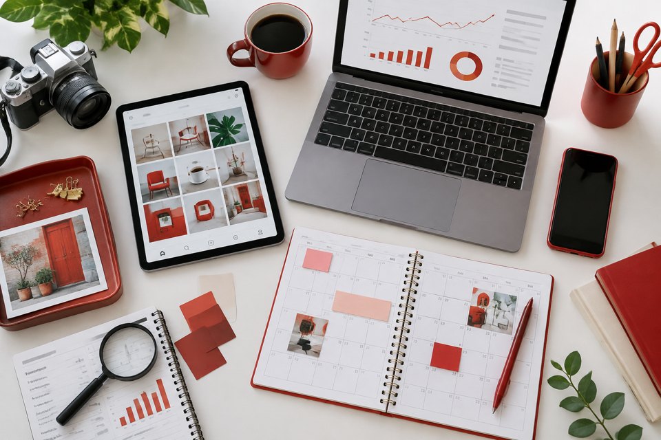 Social media content calendar for online retailers cover