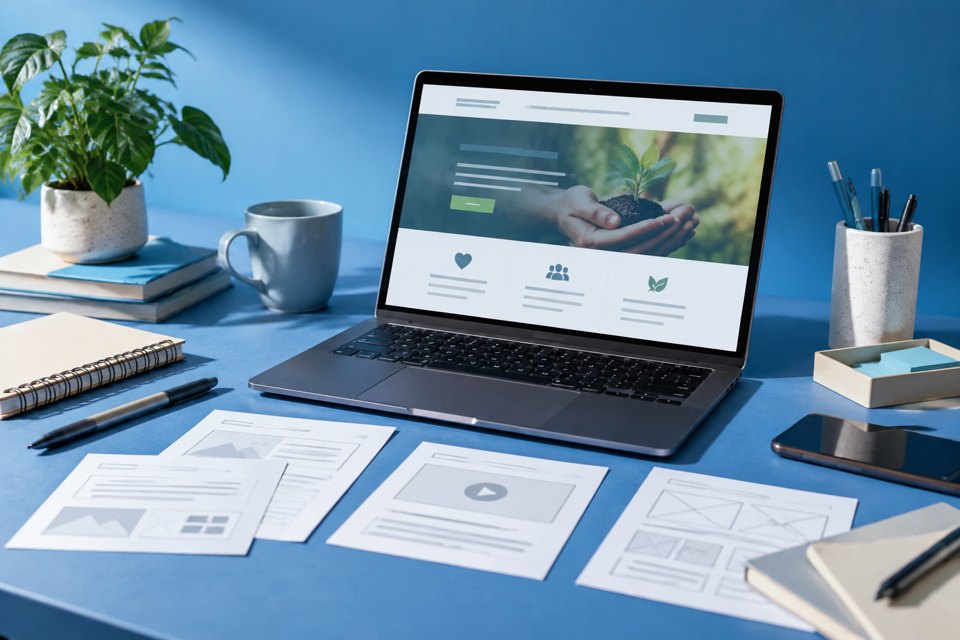 Web development landing page for nonprofits cover