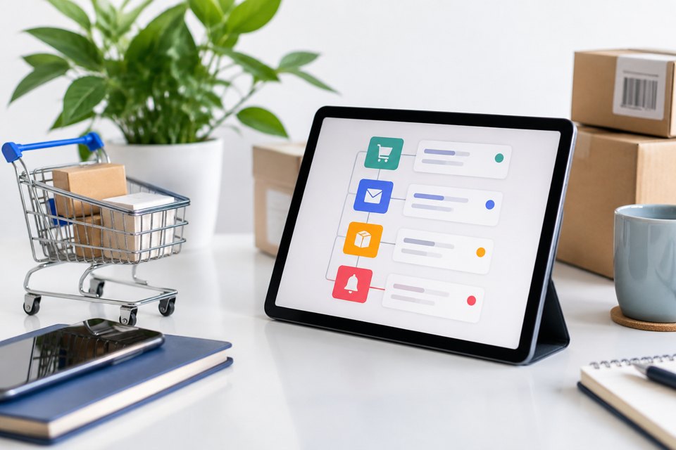 Workflow automation notifications for online retailers cover
