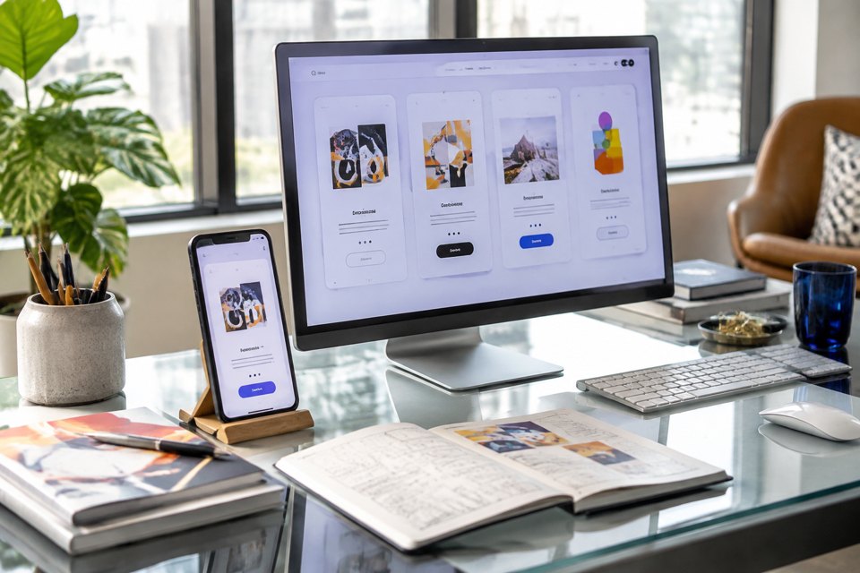 Mobile apps onboarding flow for creative teams cover