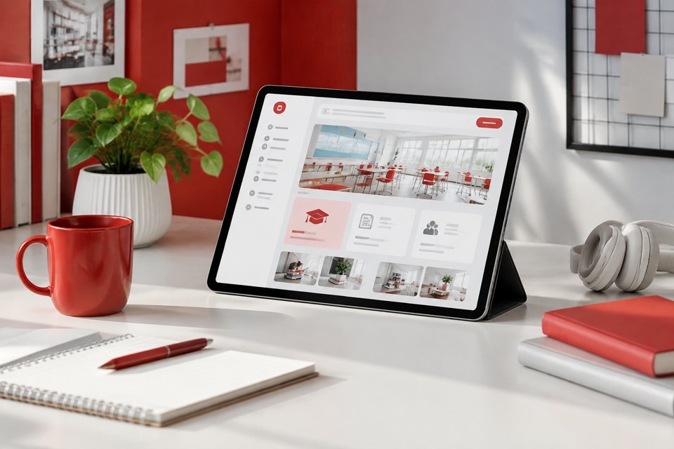 UI design landing page for education teams cover