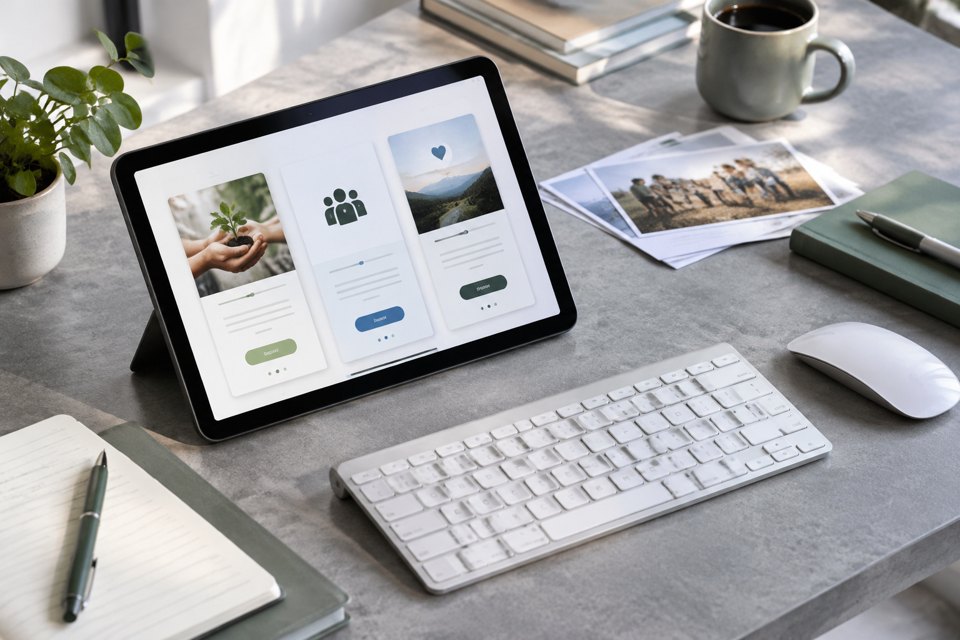 Bolt apps onboarding screens for nonprofits cover