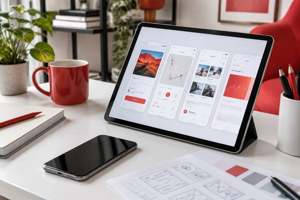 UI design mobile screens for growing teams cover