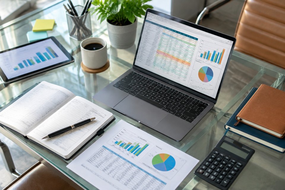 Budgeting monthly tracker for startups cover